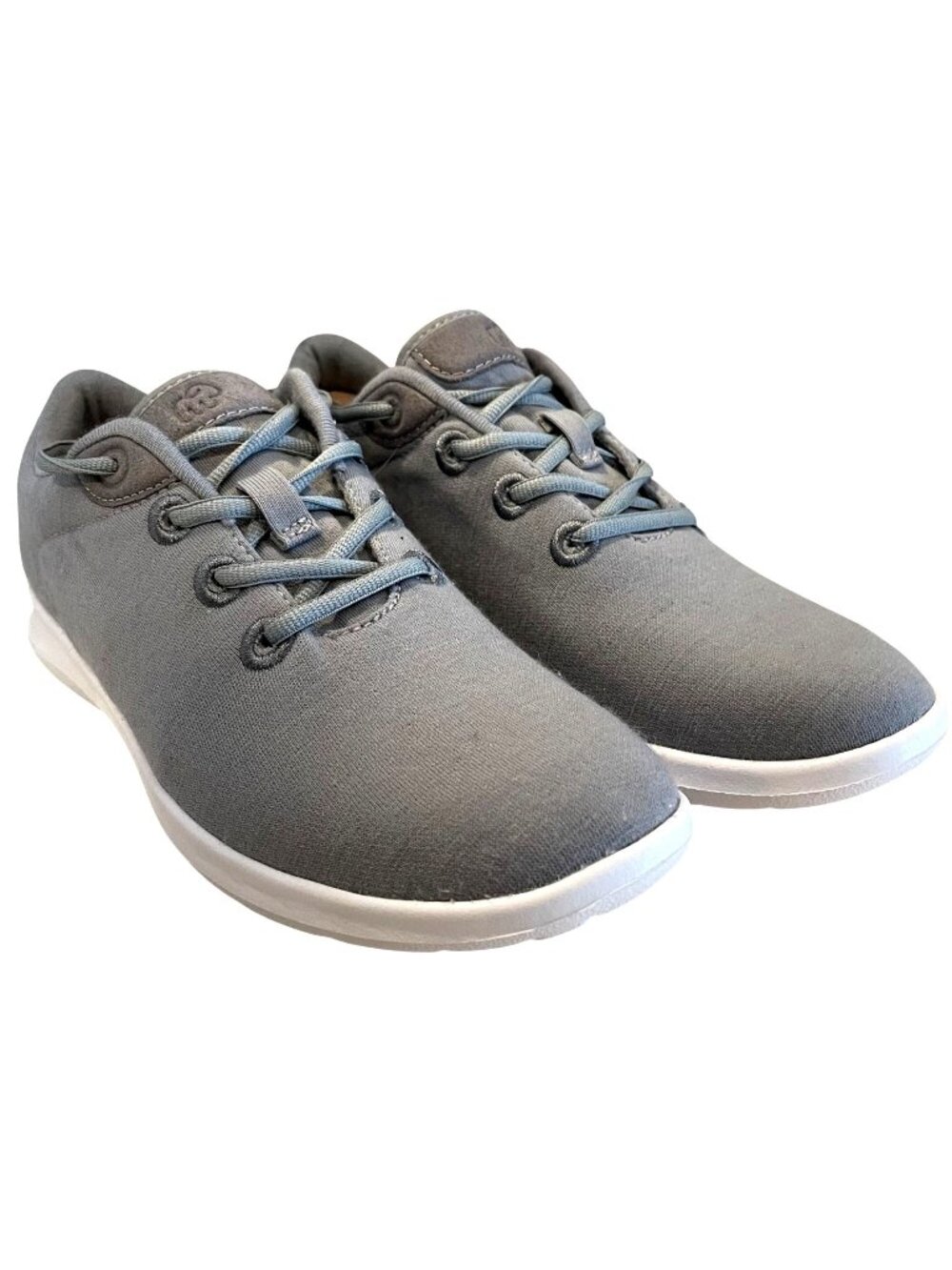 Merinos Women's Lightweight Wool Gray Lace-Up Sneakers with Soft Cushioned Soles